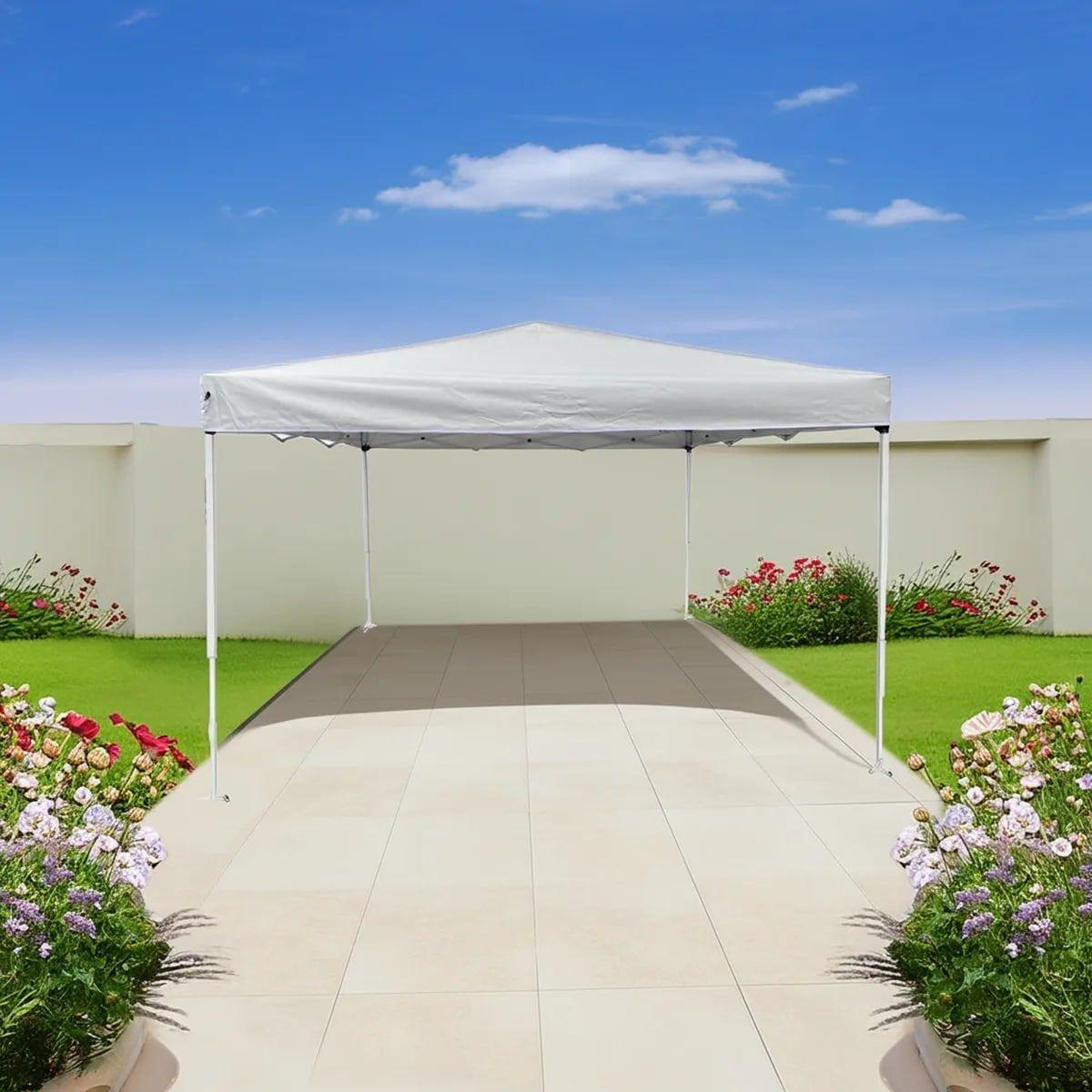 Toldo Plegable Just Home Collection UV+50 3x3 metros Blanco-2