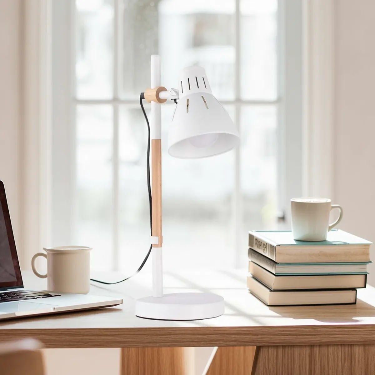 Lámpara de Escritorio Just Home Collection blanco Blanco-3