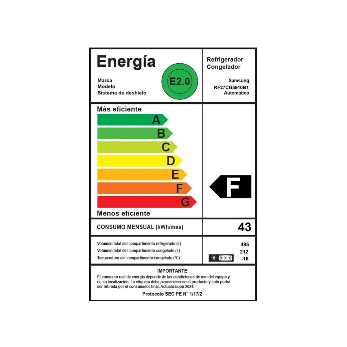 Refrigerador French Door Samsung 564L RF27C, caja genérica.-6