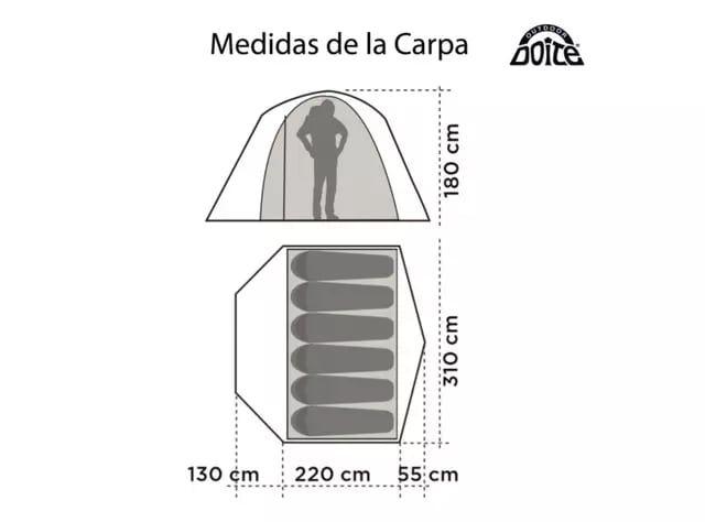 Carpa Doite 6 Personas Hi Camper Sl 6-2
