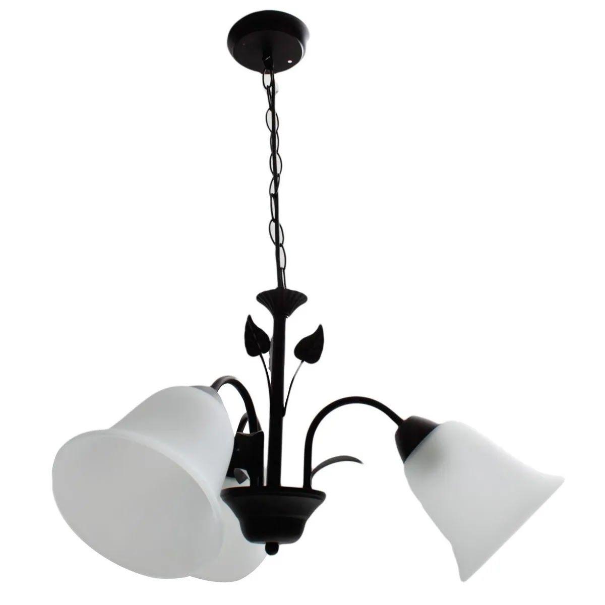Lámpara Colgante Leaf Metal Negro-2
