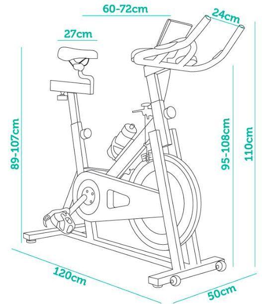 BICICLETA SPINNING ES7801 Stats Sports Spinning-4