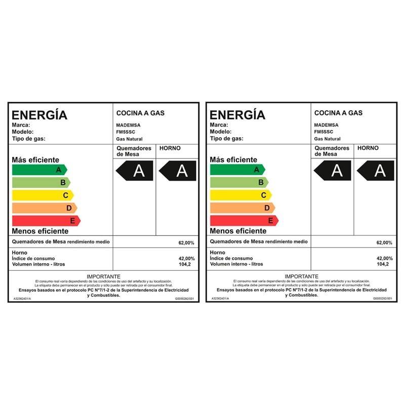 Cocina a gas Mademsa 5Q FM5SSC-6