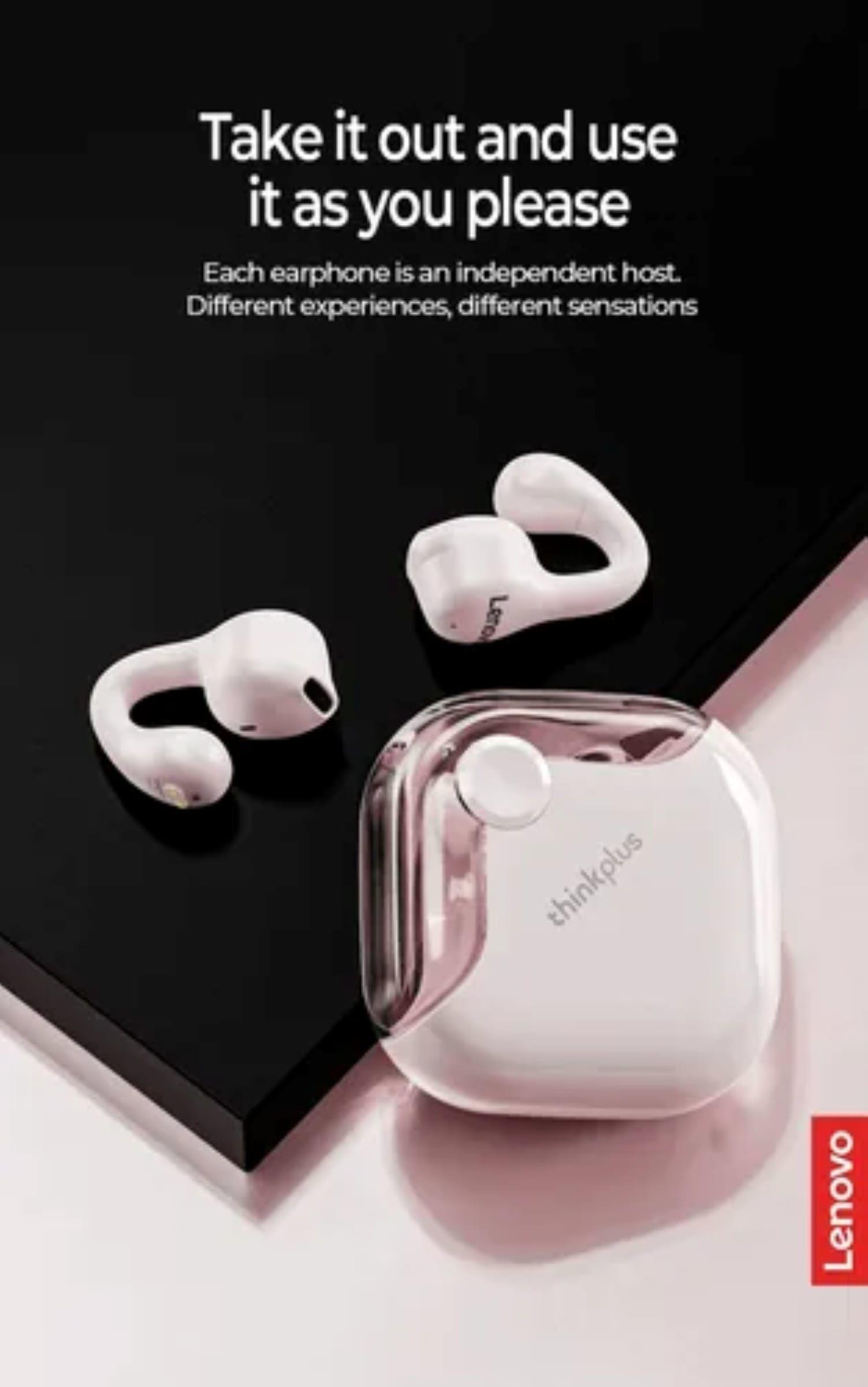 Audífonos In-ear Bluetooth Lenovo Xt61 Rosado Auriculares-2