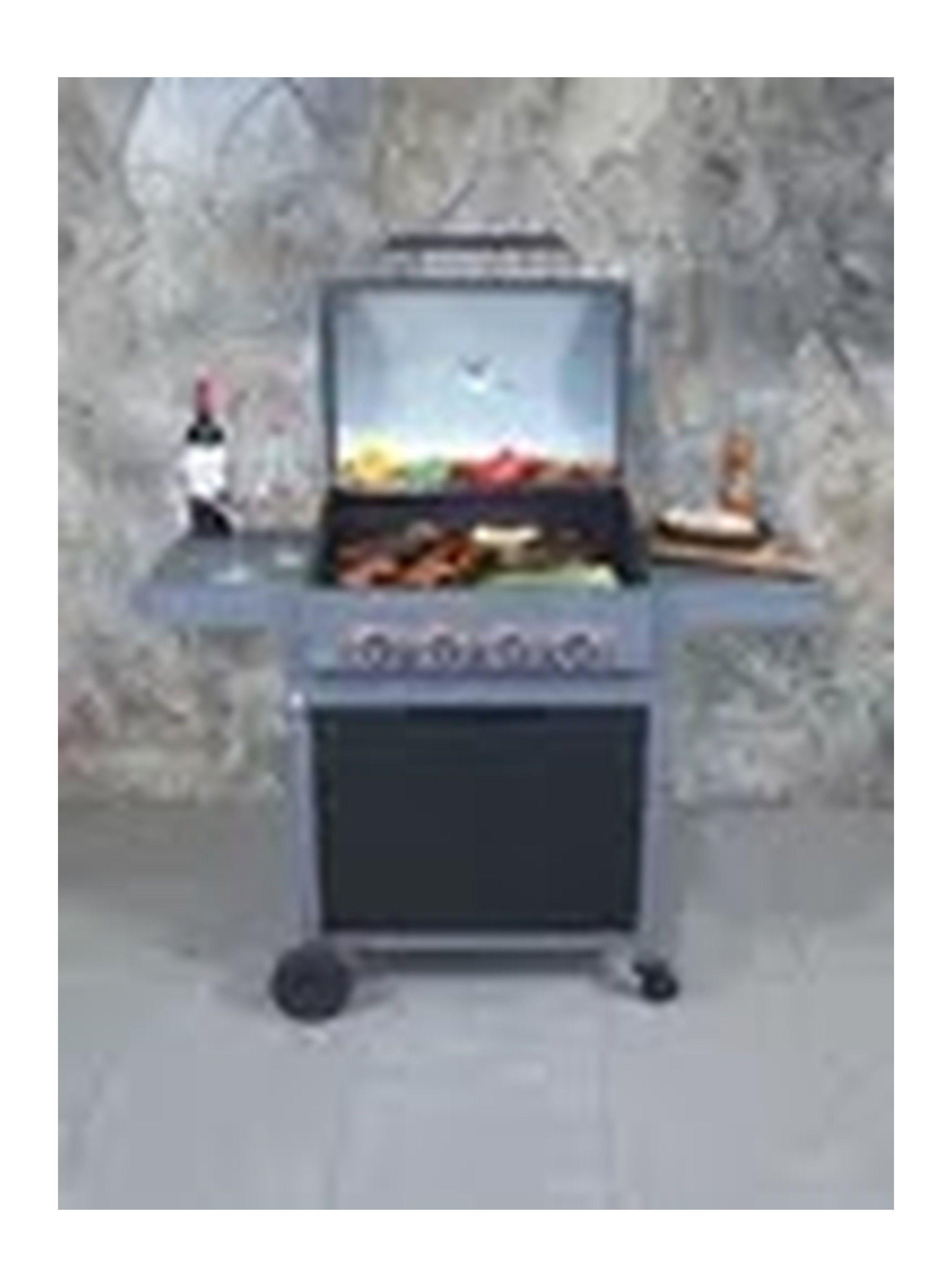 Parrilla a Gas Dark Hawk BBQ Grill 4 quemadores Negro-4