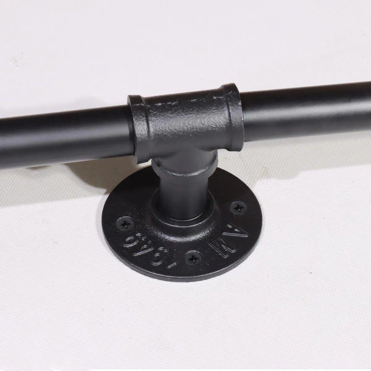 Pasamanos baño Holzket 150 Cm Negro-6