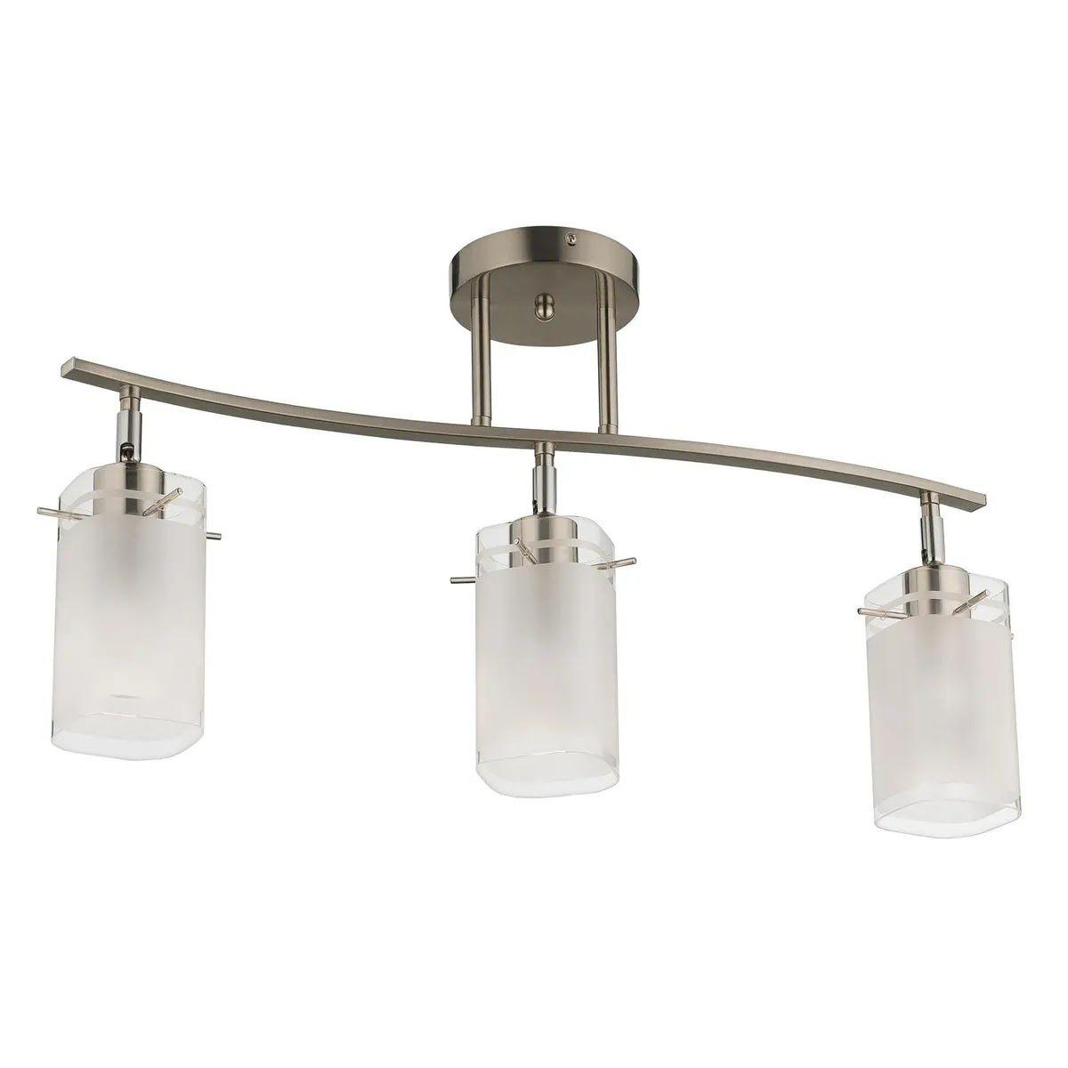 Lámpara Techo Sevilla 60 cm Casa Bonita 3 luces Acero-0