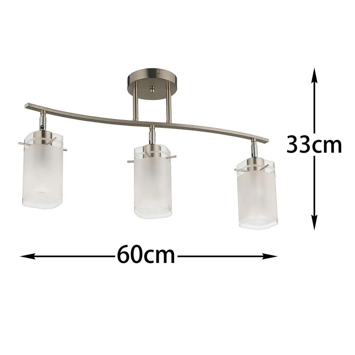 Lámpara Techo Sevilla 60 cm Casa Bonita 3 luces Acero-2