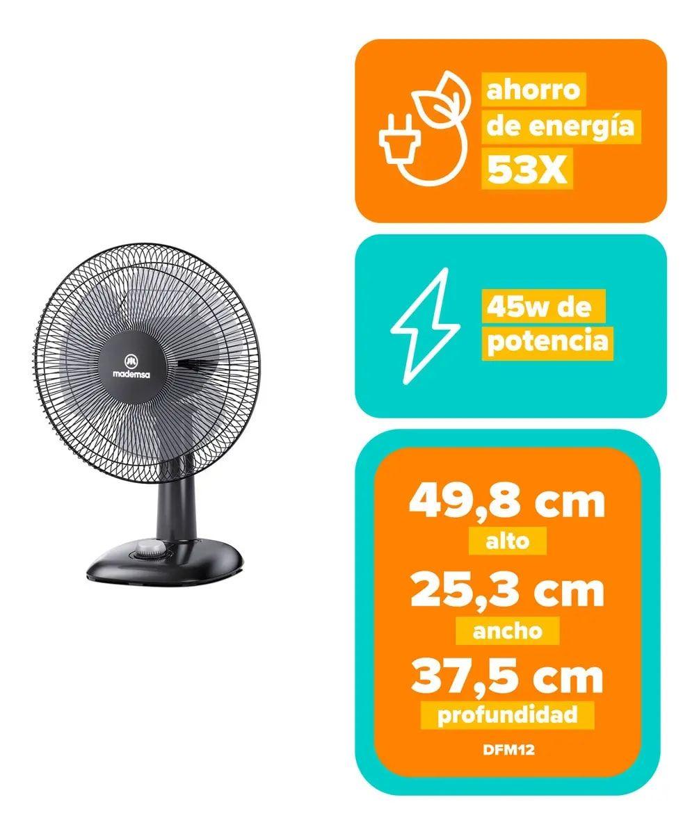 Ventilador Mademsa Sobremesa 40w 3 Velocidades 16 Pulgadas-4