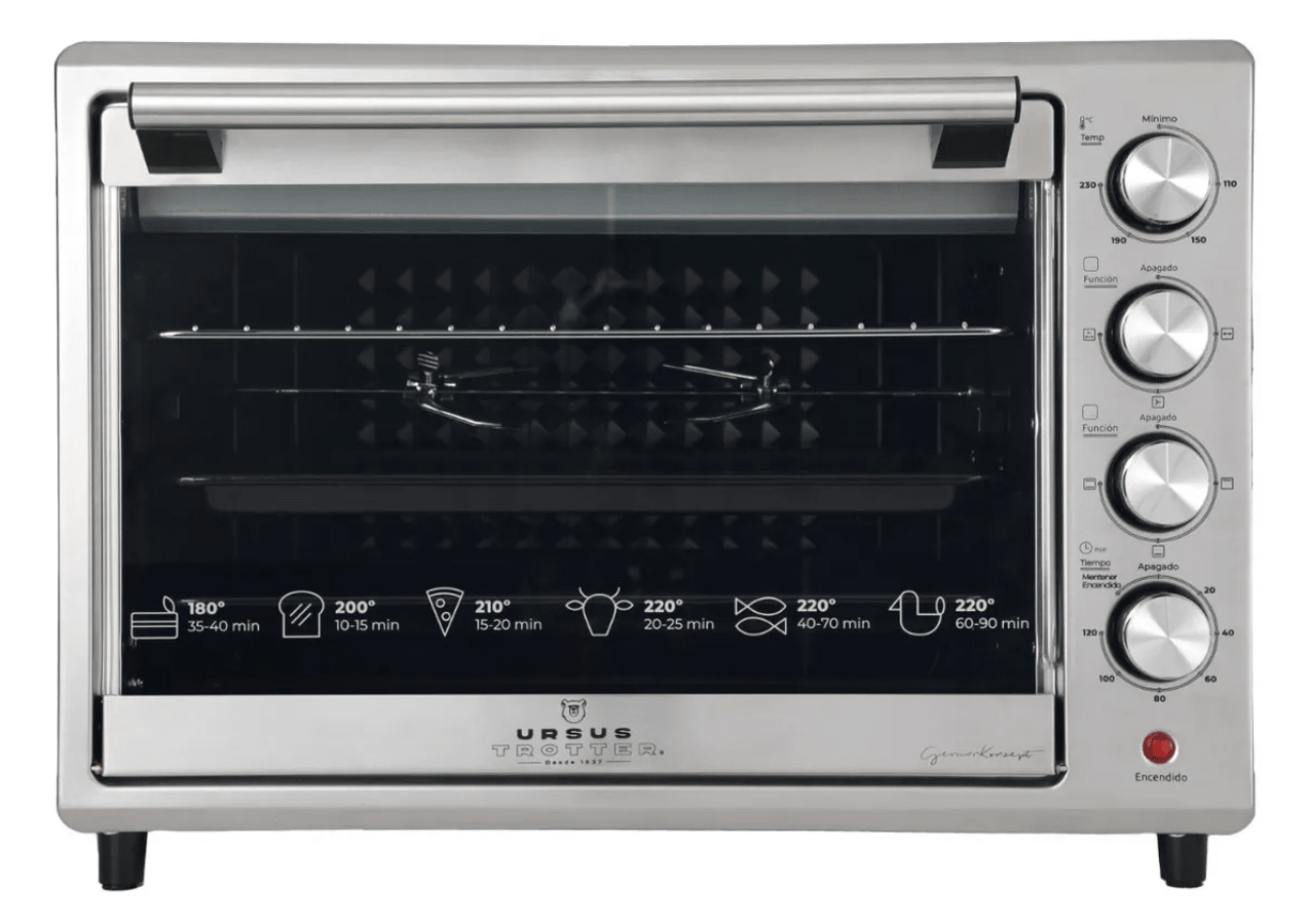 Horno Electrico Ut- Backofen Pro 48L Ursus Trotter Plateado-0