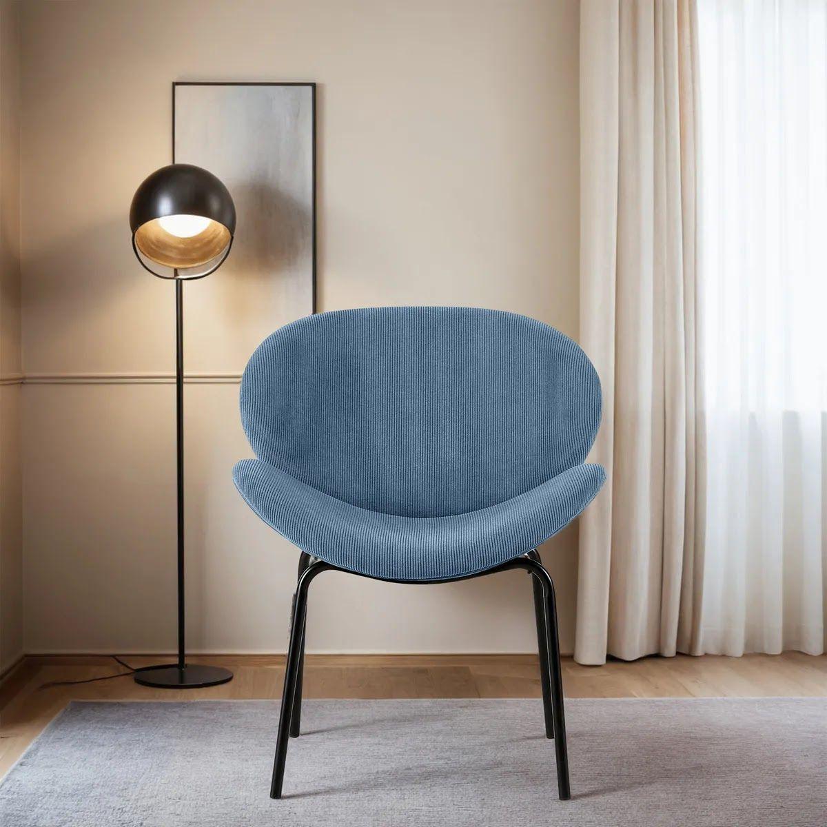 Poltrona 1 cuerpo Azul Just Home Collection Bogarte 62x62x76-3