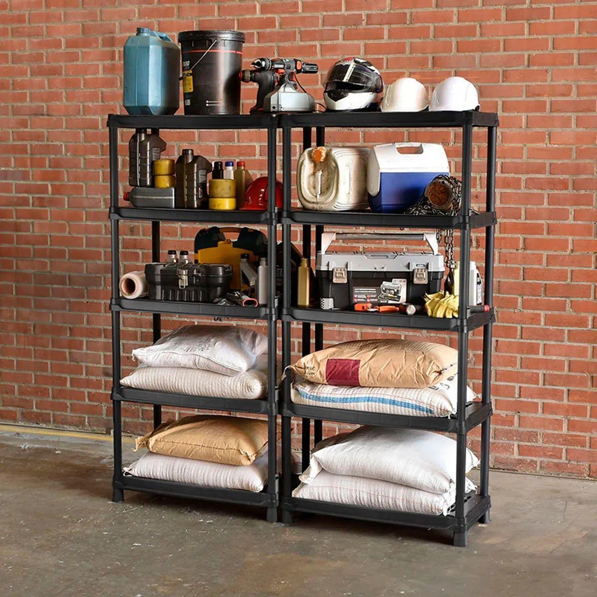Estante Rimax Plástico 5 Repisas 91x48x186 cm Negro-5