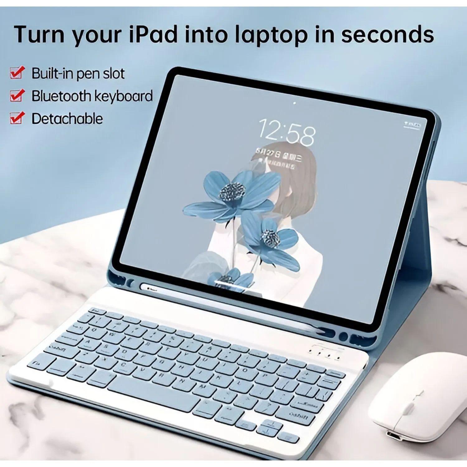 Funda teclado para Ipad 10.2 generacion 2019-2020-2021-1