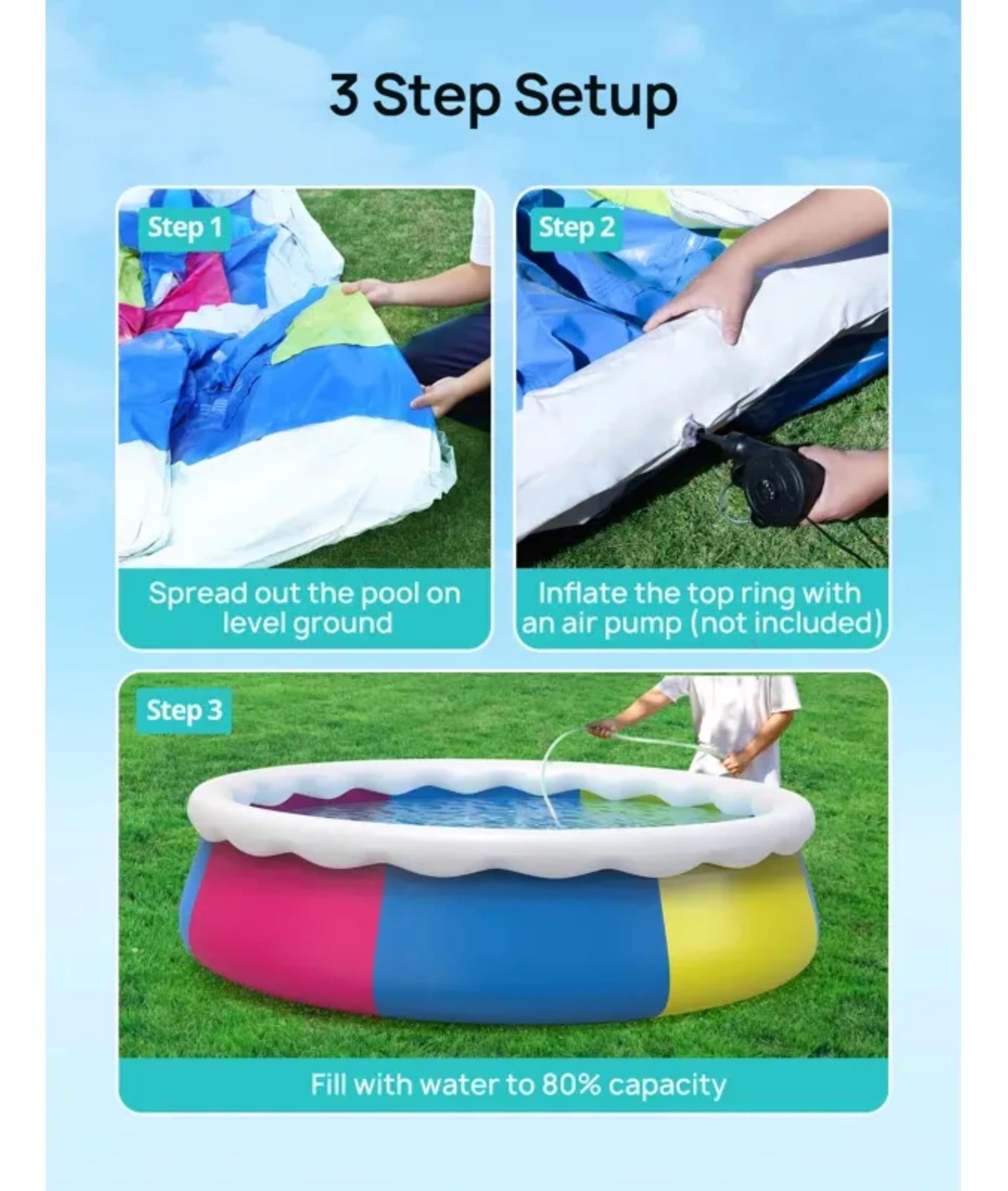 Piscina inflable de PVC Mason & Mia 549 cm por 122 cm-2