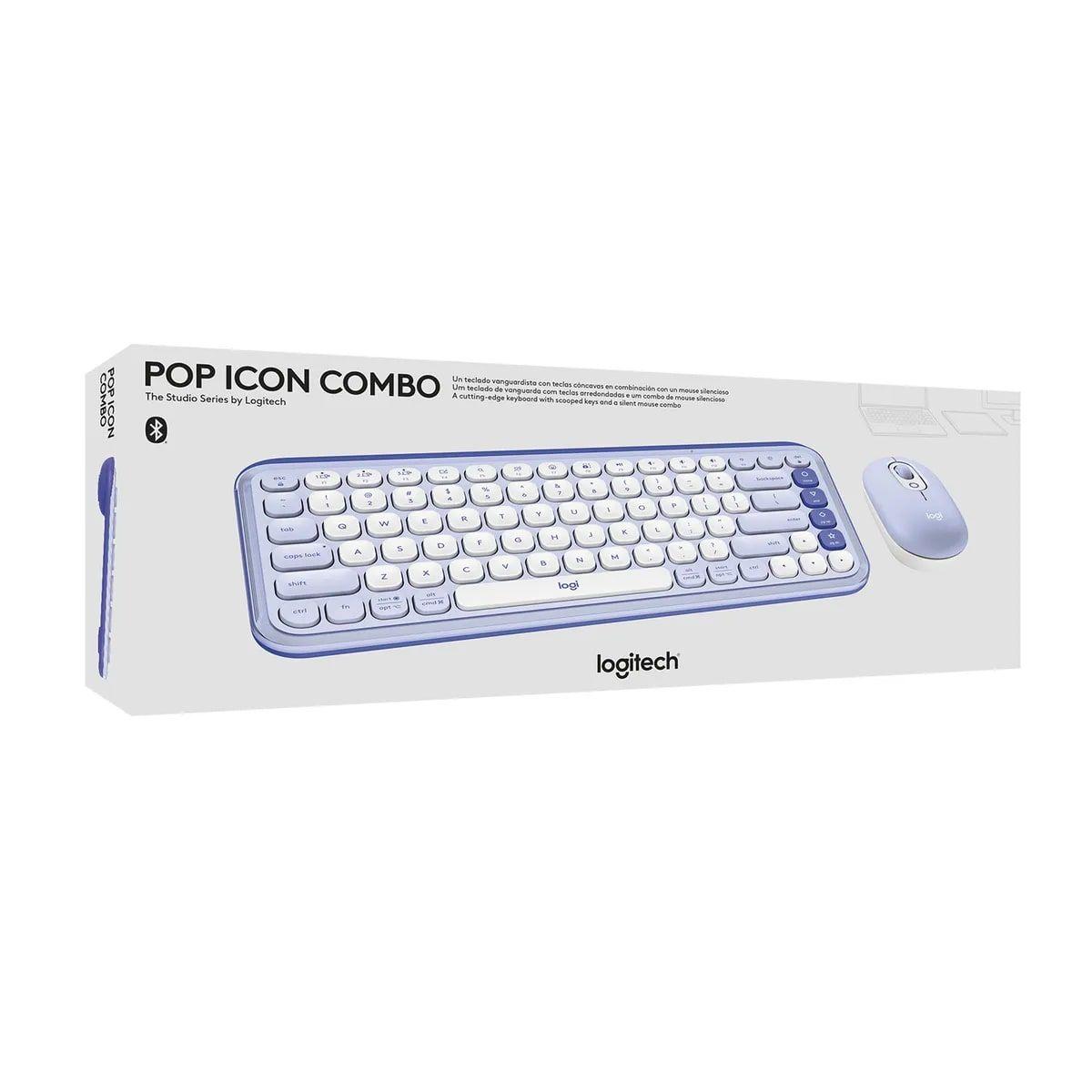Kit de teclado y mouse inalámbrico Logitech POP Icon-2