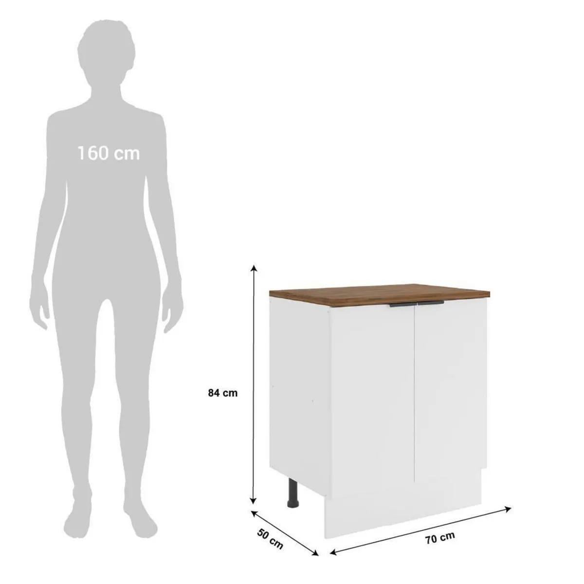 Mueble Base 2p 70cm Bco C/cubi-4