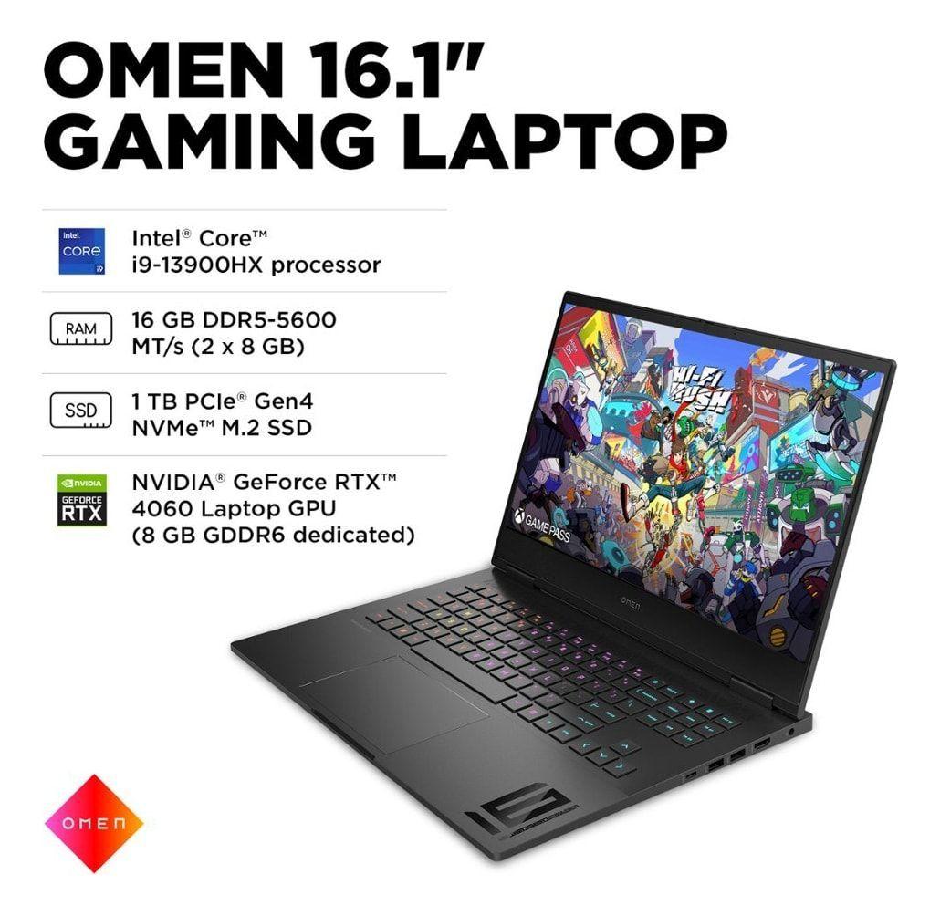 Notebook hp omen 16, core i9, 16 gb ram, 1 tb ssd, geforce rtx 8gb 165 mhz-2
