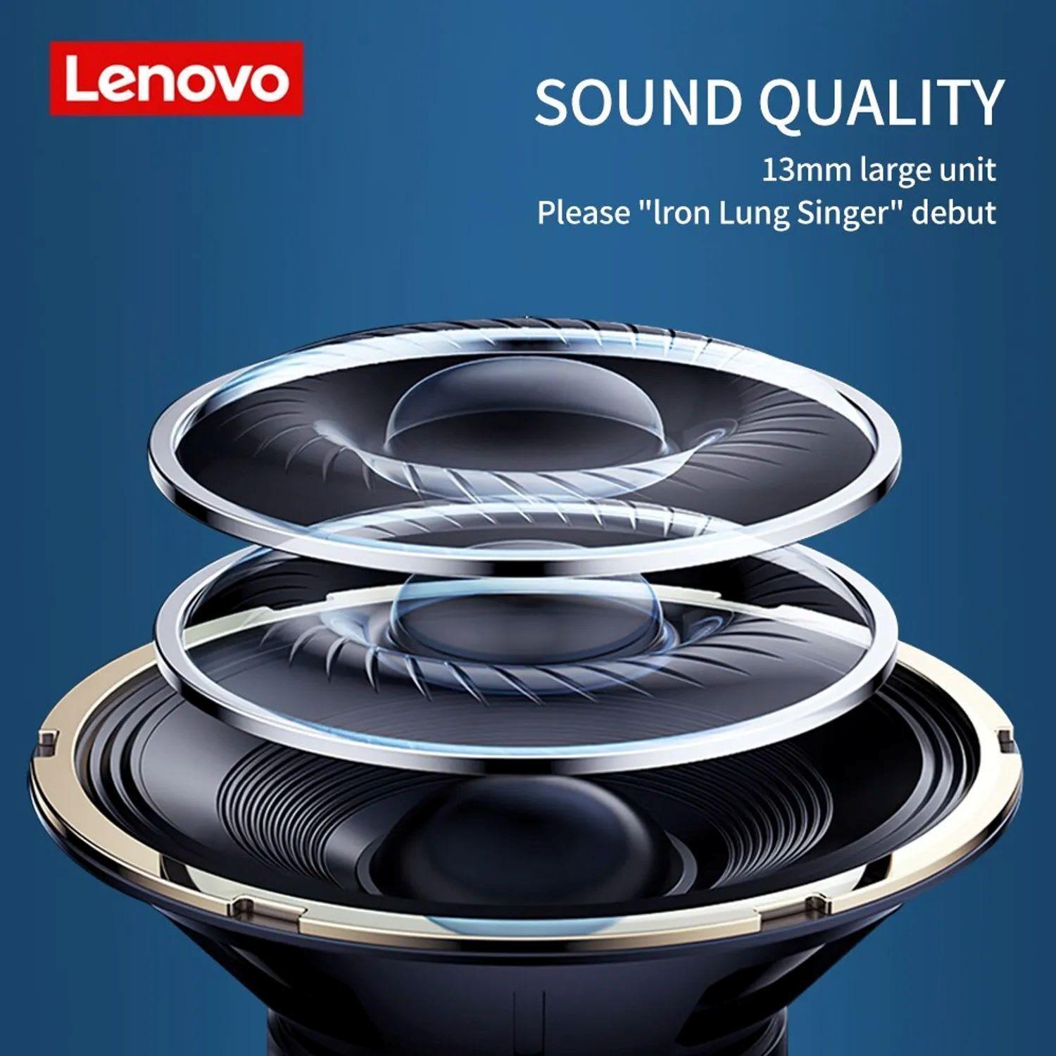Audífonos Bluetooth Lenovo HT38 Negro-2