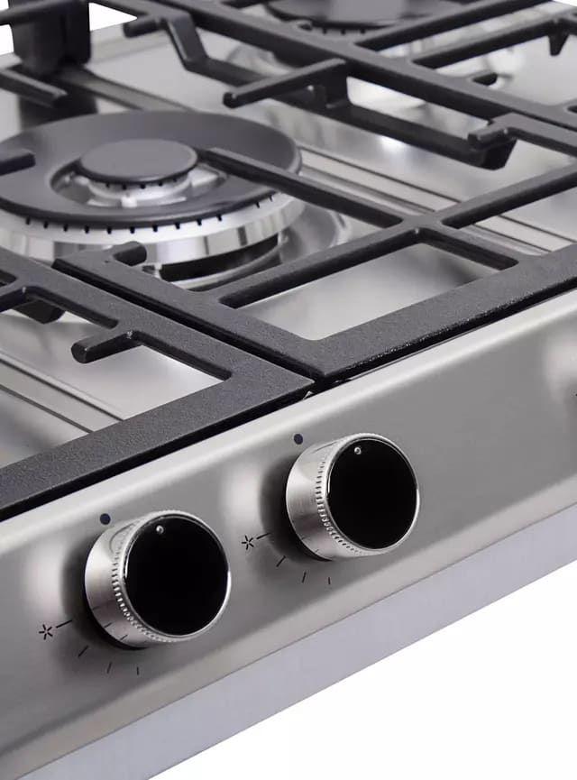 Encimera a Gas 5 Quemadores EX 70.1 5G AI AL DR CI Plata-1