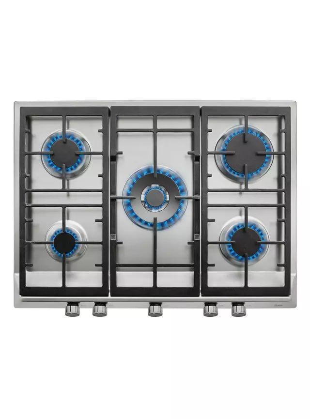 Encimera a Gas 5 Quemadores EX 70.1 5G AI AL DR CI Plata-4