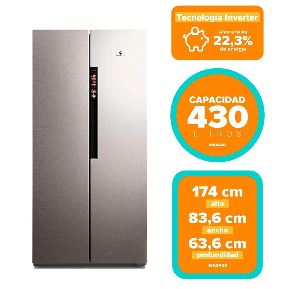 Refrigerador Side By Side Mademsa MAS430-3