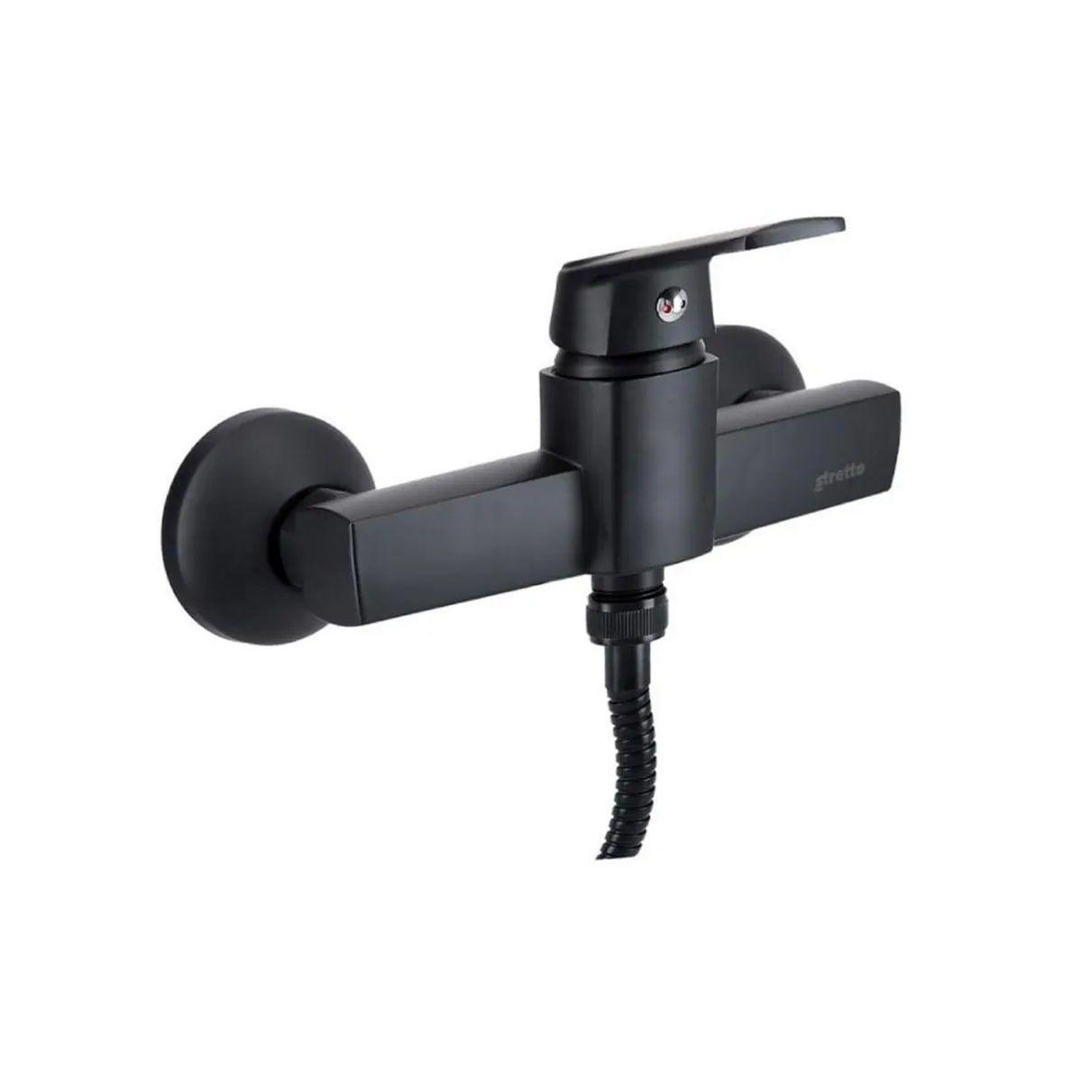 Monomando Ducha Modena Stretto Eco Negro-2