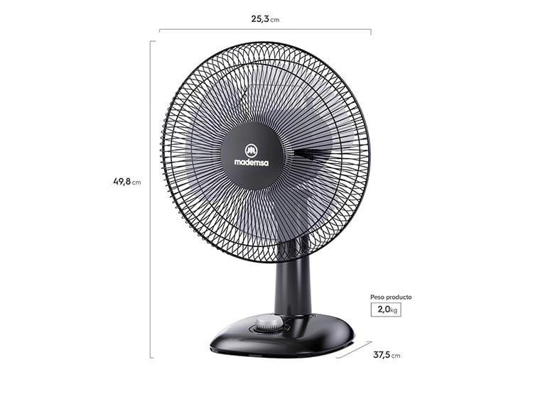 Ventilador sobremesa Mademsa DFM12-1