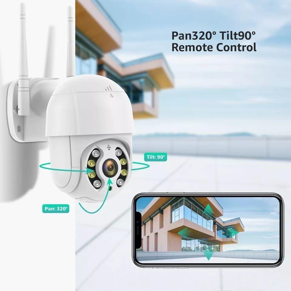 Cámara IP Exterior Wifi Inalámbrica PTZ Impermeable IP66-2