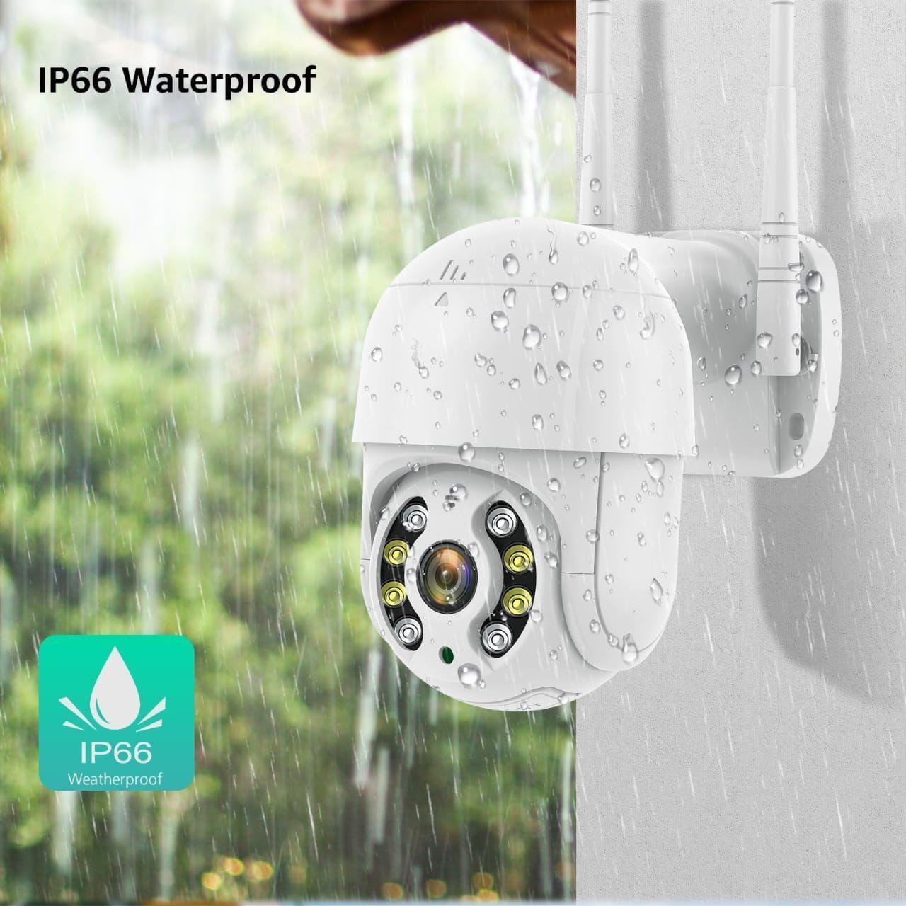 Cámara IP Exterior Wifi Inalámbrica PTZ Impermeable IP66-3