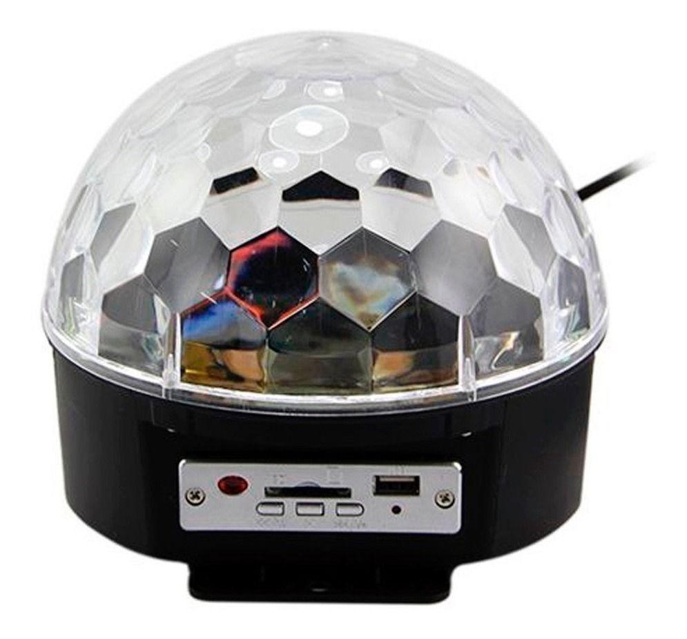 Bola De Disco Led Ritmica Usb Bluetooth con Control-0