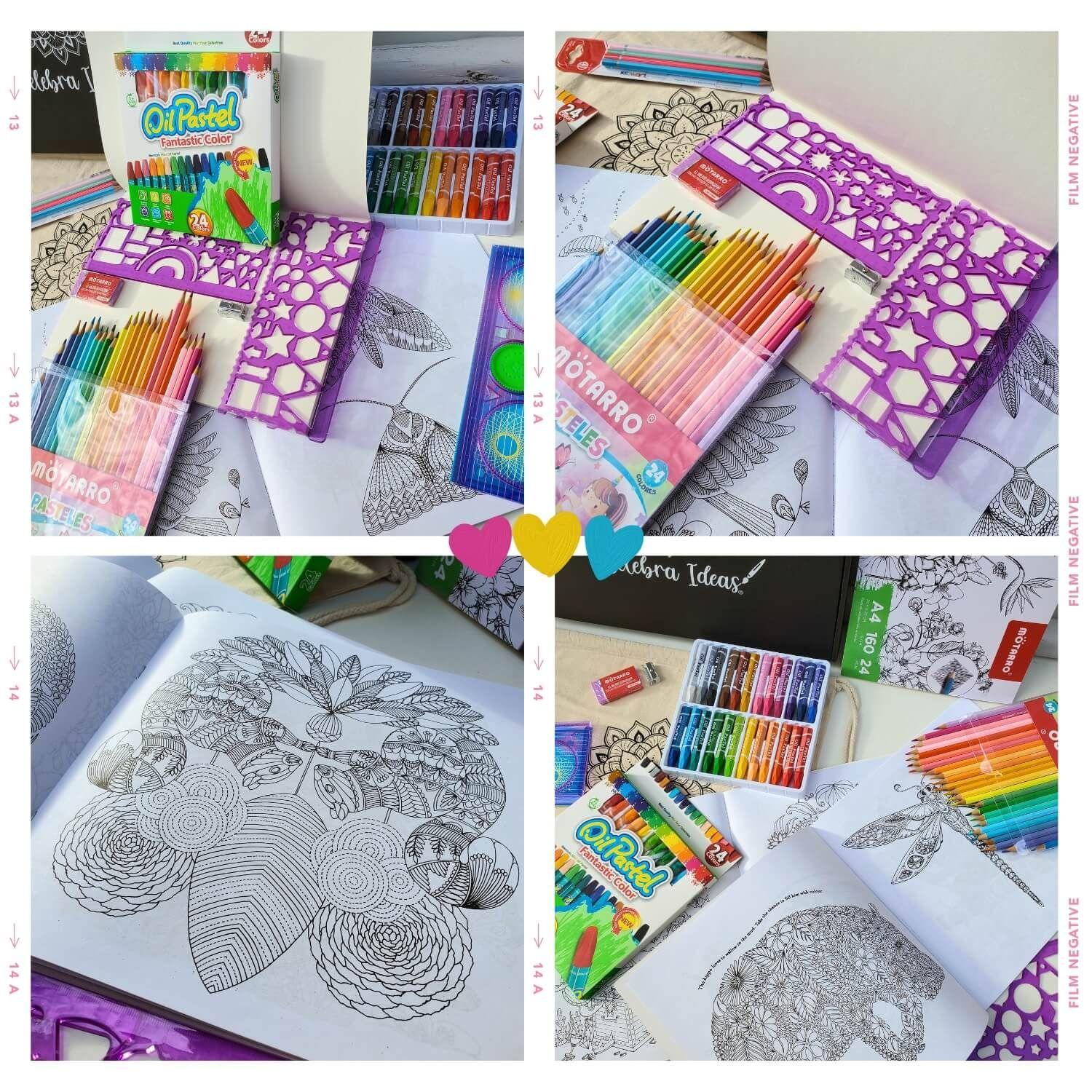 Set de Arte Kit  de Dibujo Para Colorear c lápices 61 Pcs-7