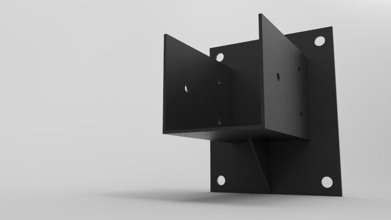 BASE MURO PÉRGOLAS Y TERRAZAS PILARES DE MADERA 4X4 95X95MM BASIKO-2