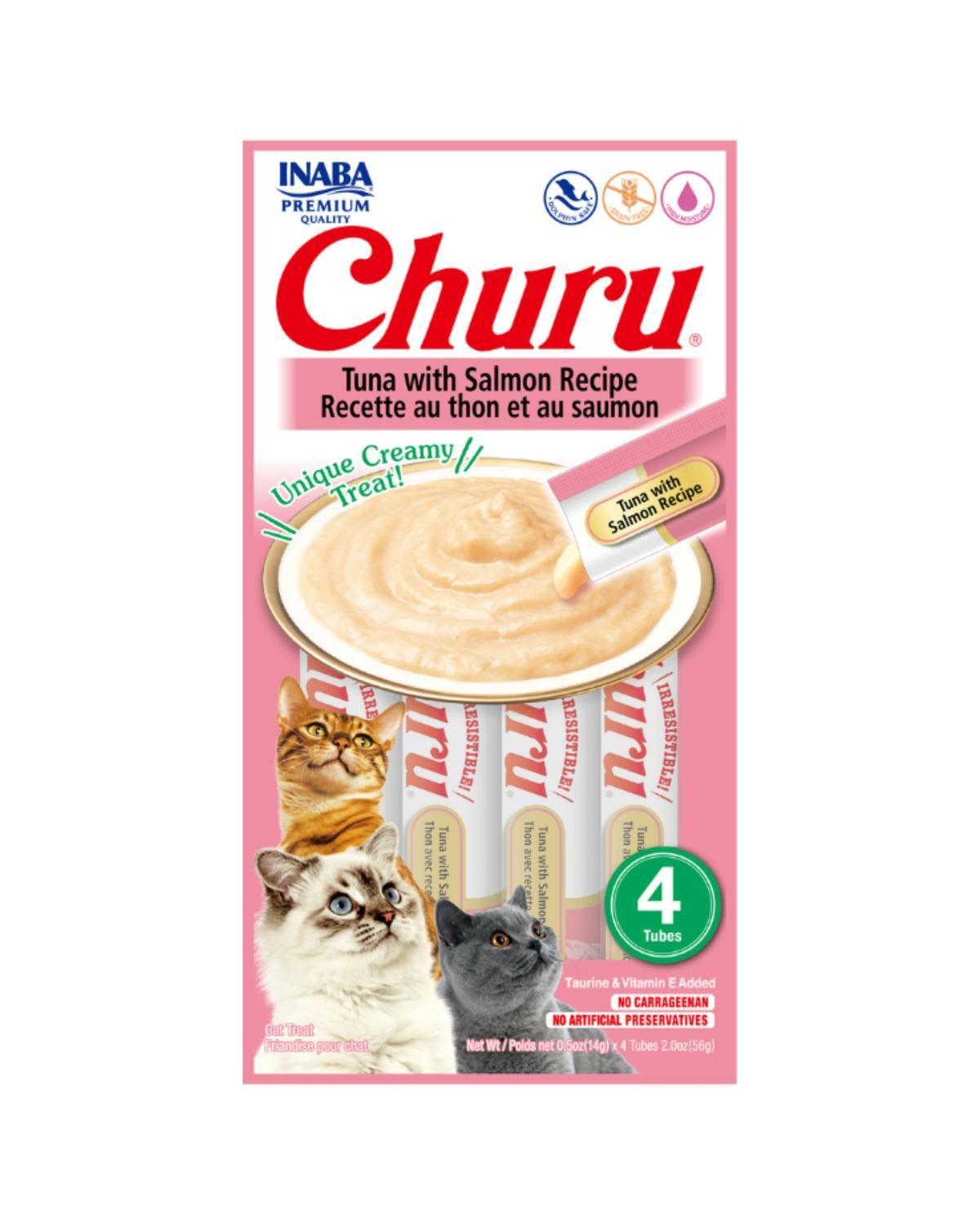 Churu Cat Atún y Salmón 14g x4 | Pack 6 Unidades-2