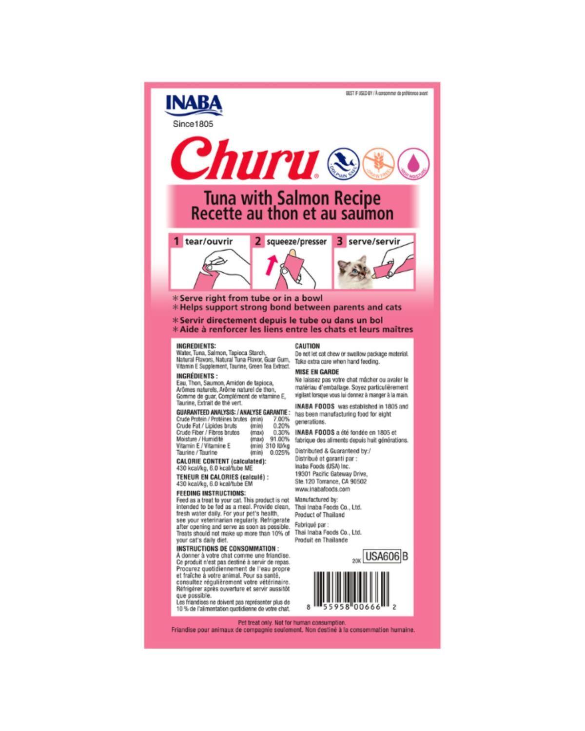 Churu Cat Atún y Salmón 14g x4 | Pack 6 Unidades-3