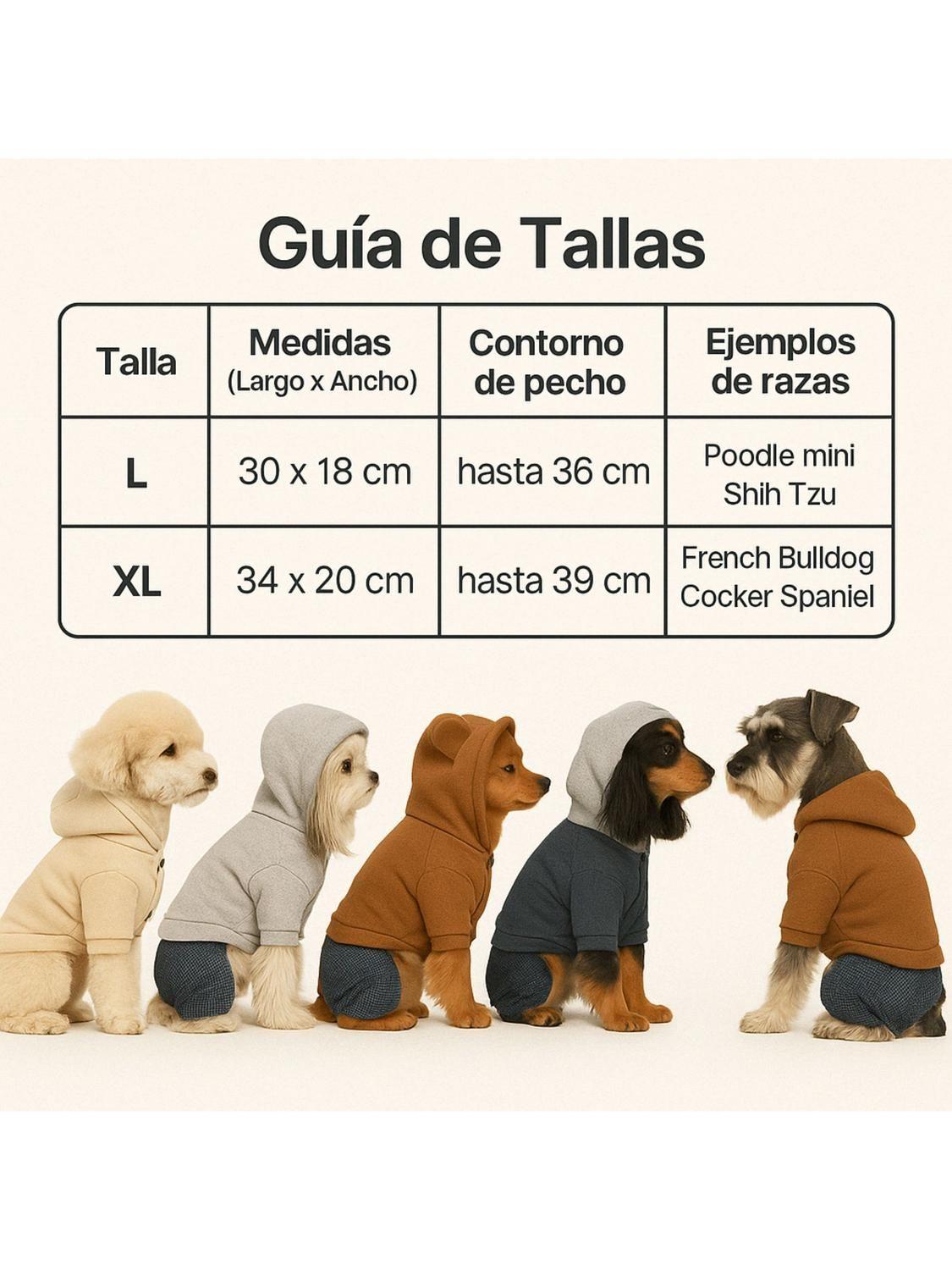Ropa para mascota poleron polar Talla L 30x18 CM-2
