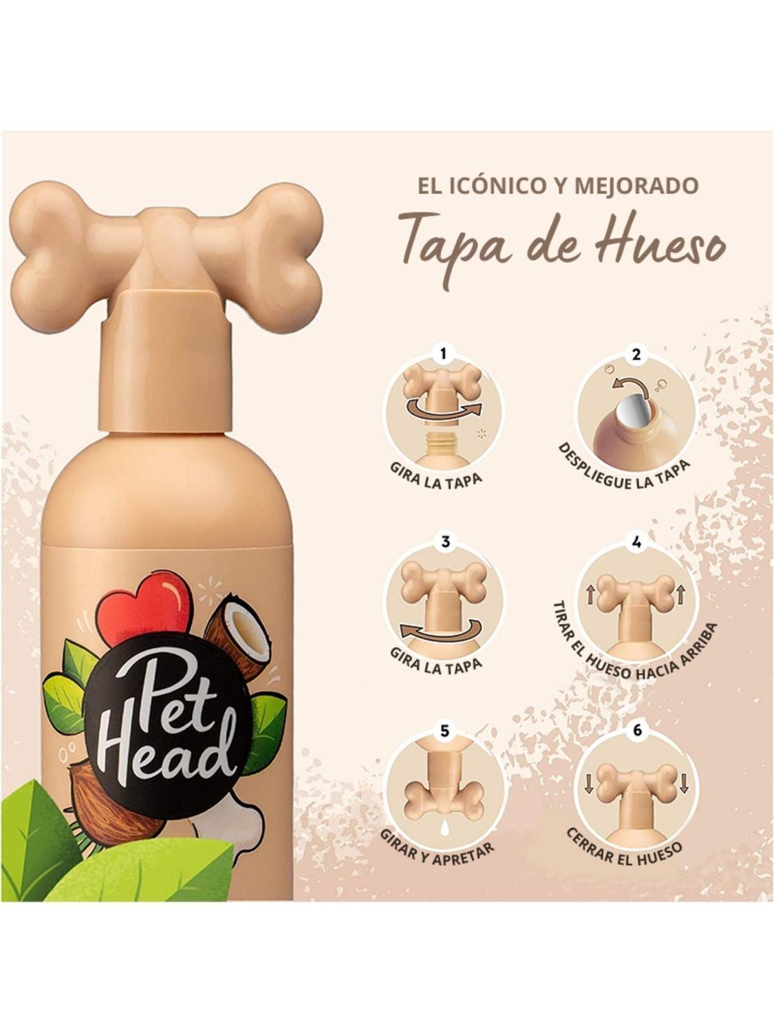 Shampoo de coco para pieles sensibles Pet Head 475 ml-2