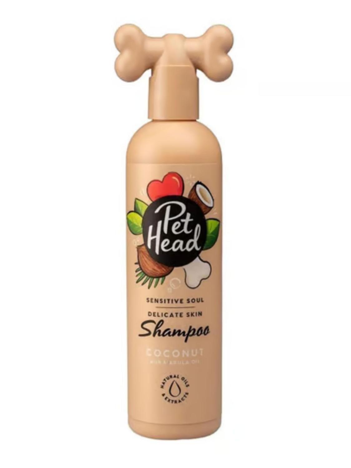 Shampoo de coco para pieles sensibles Pet Head 475 ml-0