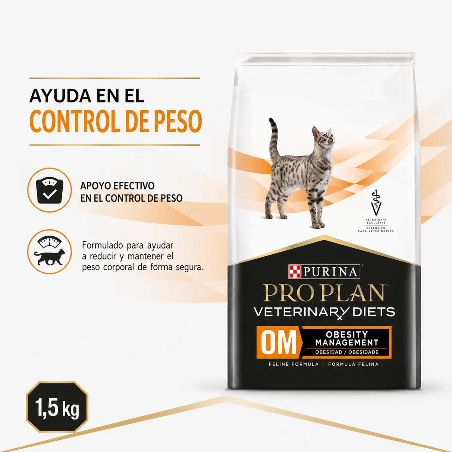 Pro Plan Vet Diets OM Obesity Gato 1,5 kg-1
