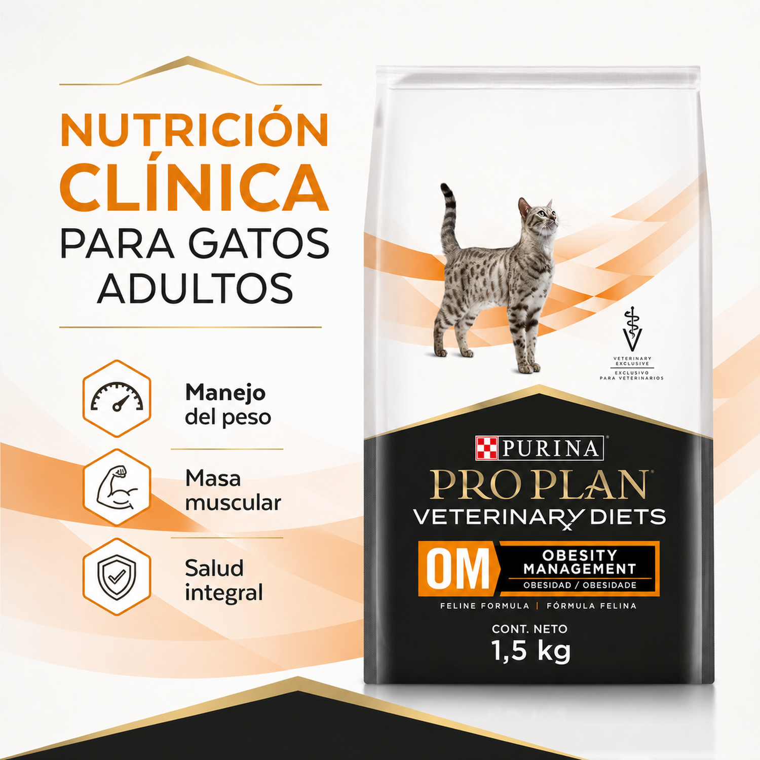 Pro Plan Vet Diets OM Obesity Gato 1,5 kg-2