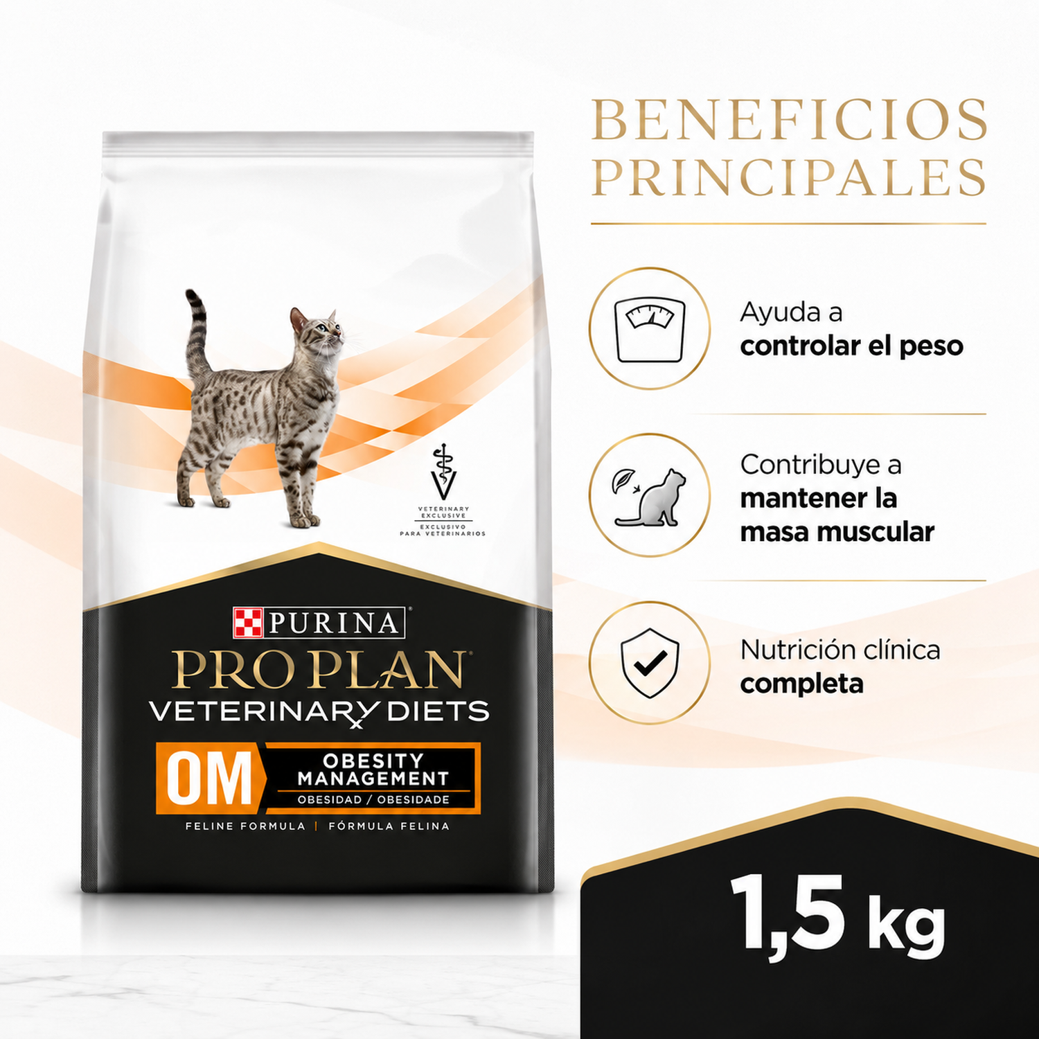 Pro Plan Vet Diets OM Obesity Gato 1,5 kg-6
