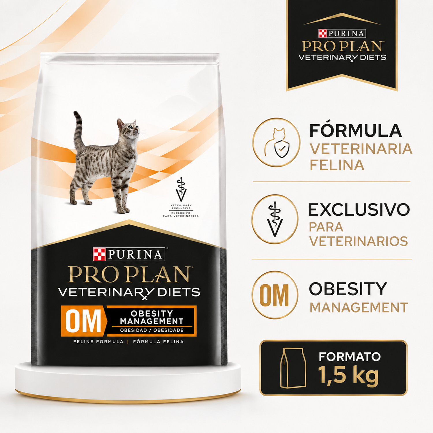 Pro Plan Vet Diets OM Obesity Gato 1,5 kg-7