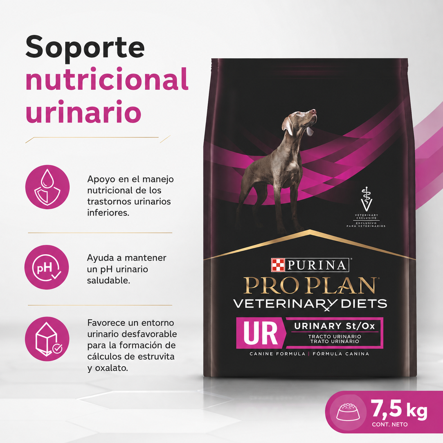 Pro Plan Veterinary Diets UR Urinario Perro 7,5 kg-1