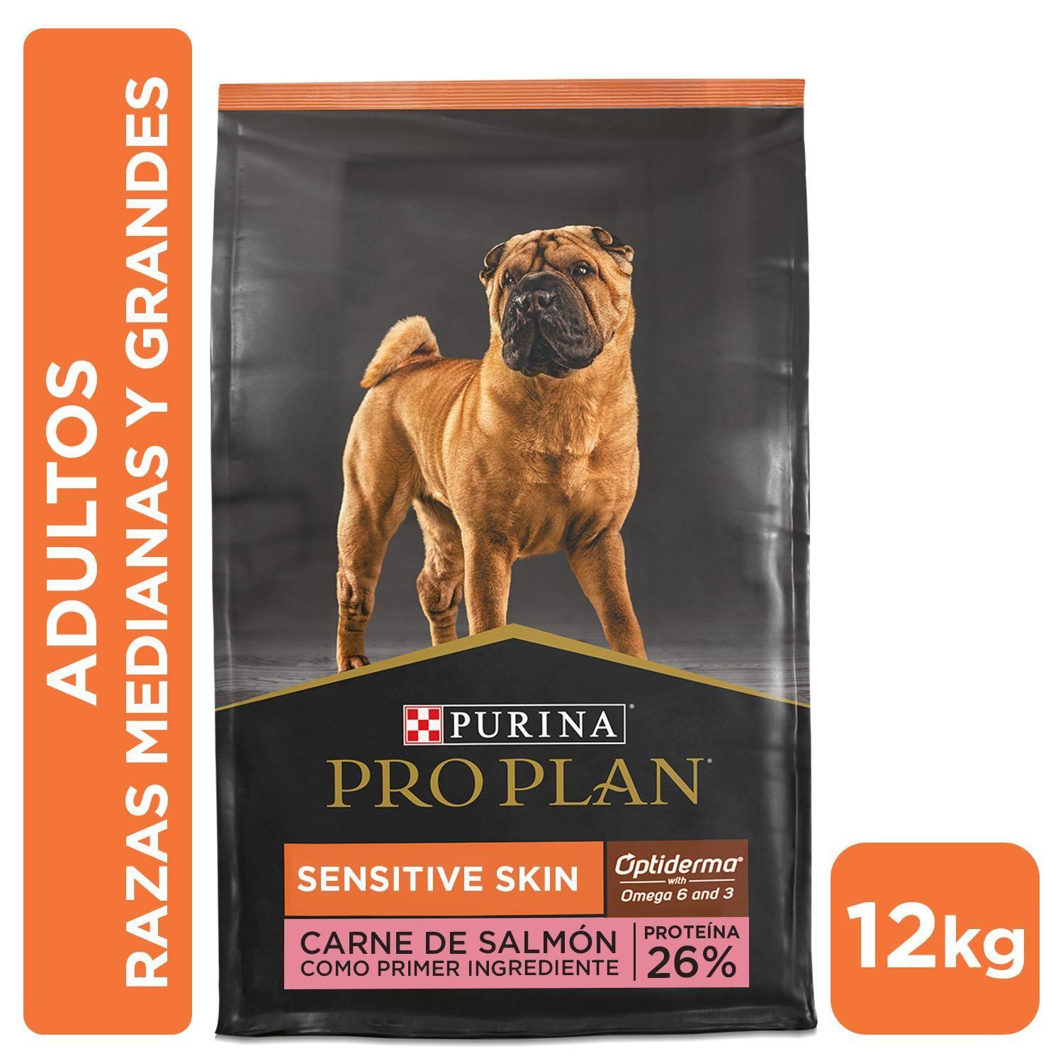 Pro Plan Perro Sensitive Skin Salmón Optiderma 12 Kg-0