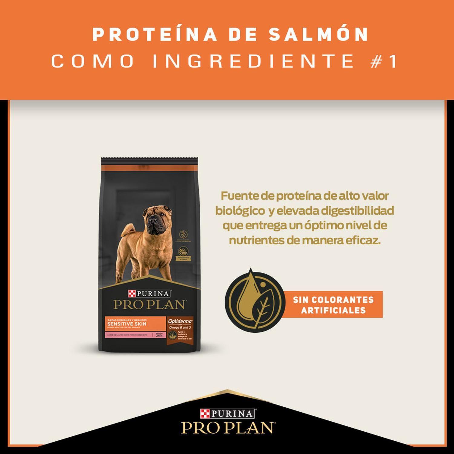 Pro Plan Perro Sensitive Skin Salmón Optiderma 12 Kg-2