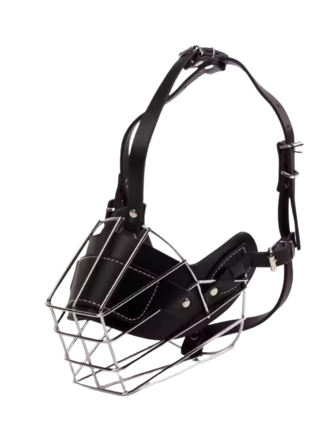 Bozal Perro Acero y Cuero Talla XXL (4) Perros 35 a 60 kg-8