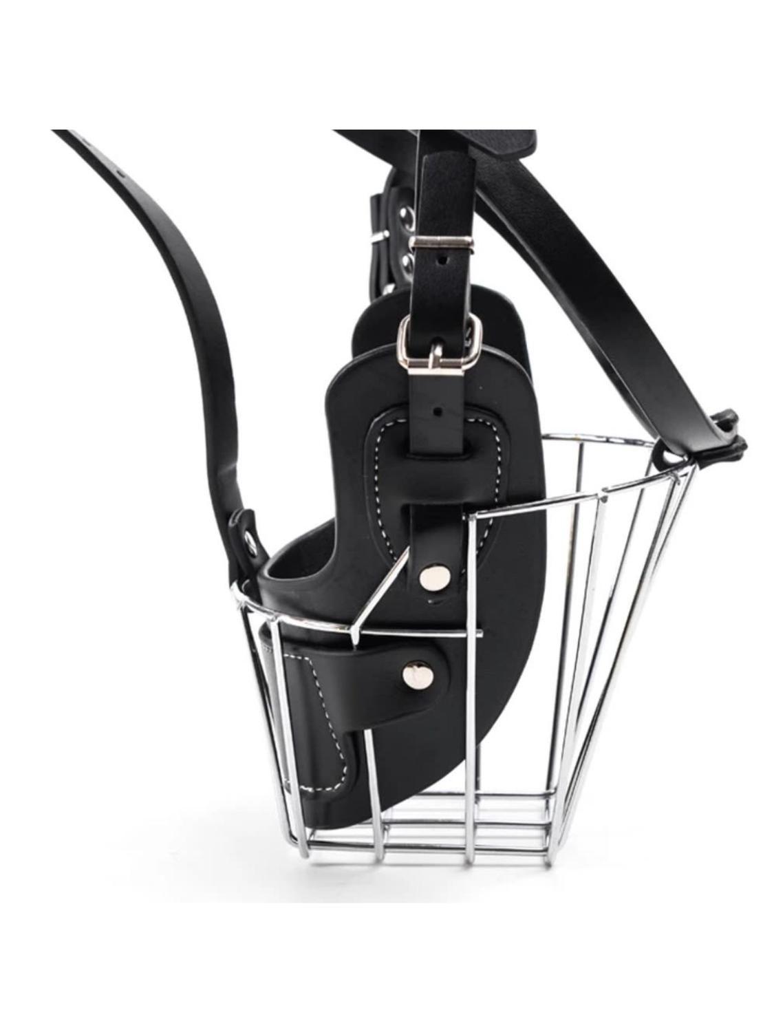 Bozal Perro Acero y Cuero Talla XXL (4) Perros 35 a 60 kg-9