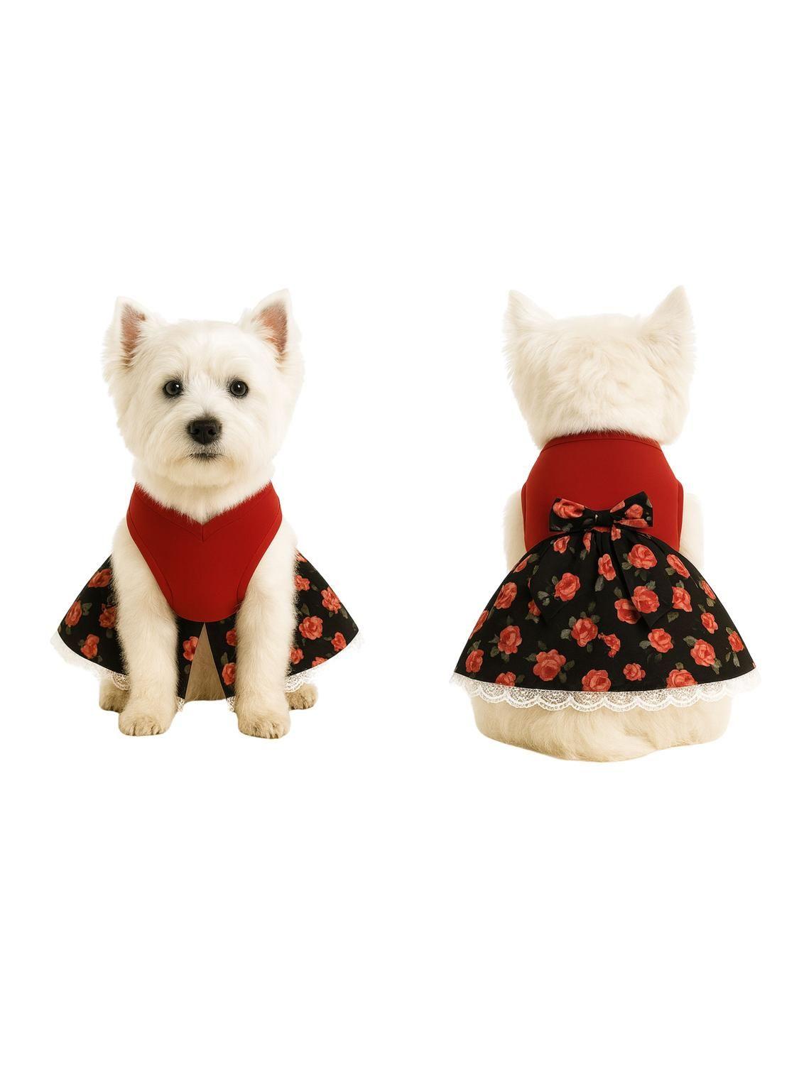 Vestido Huasa China para Perro Talla 2XL | Fiestas Patrias-5