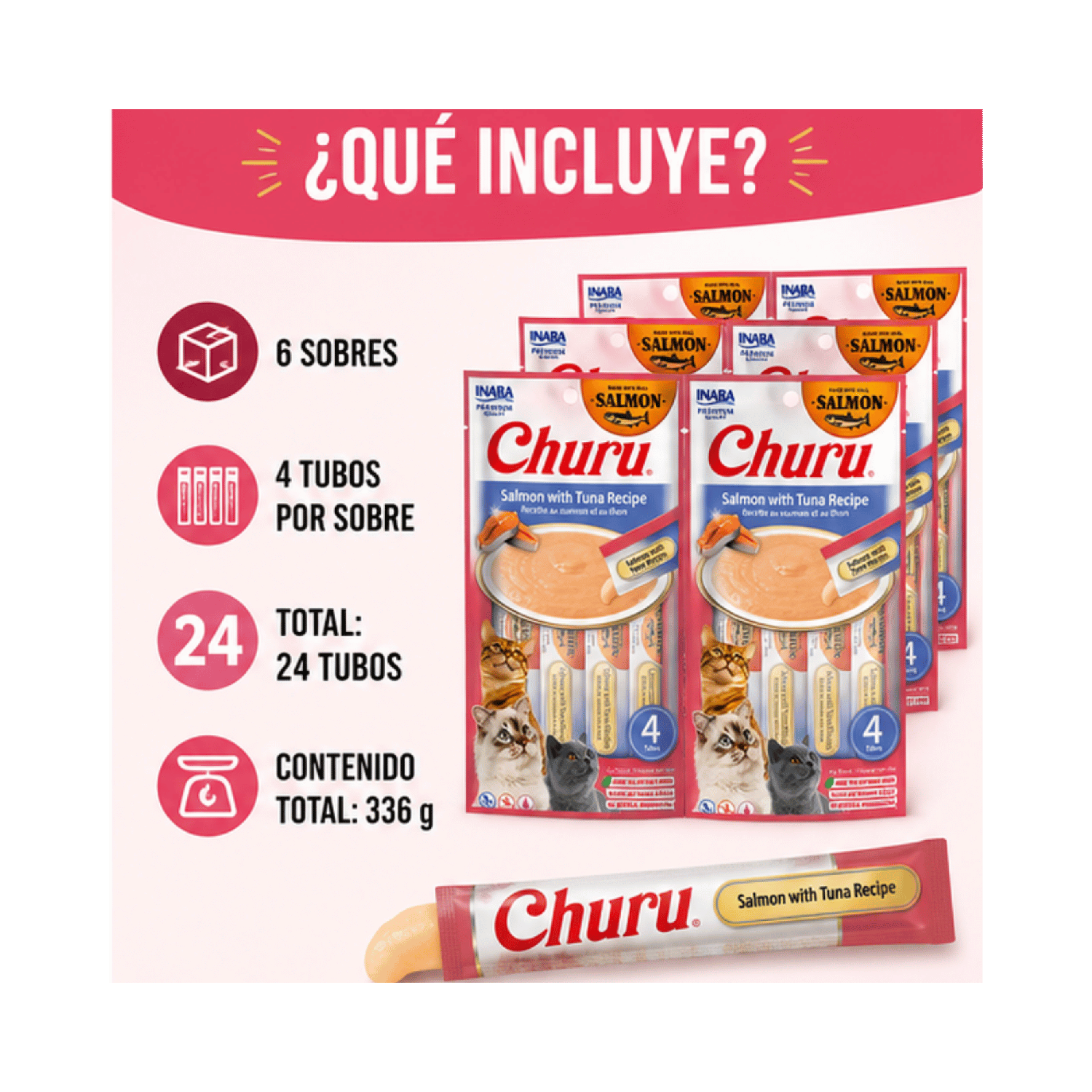 Churu Cat Salmón Con Atún 14g x4 | Pack 6 Unidades-3