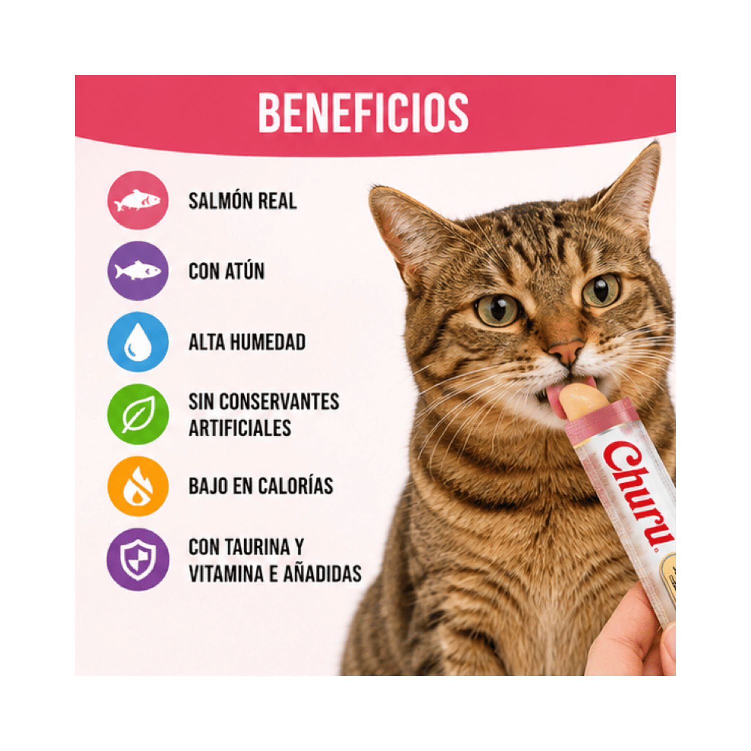Churu Cat Salmón Con Atún 14g x4 | Pack 6 Unidades-4