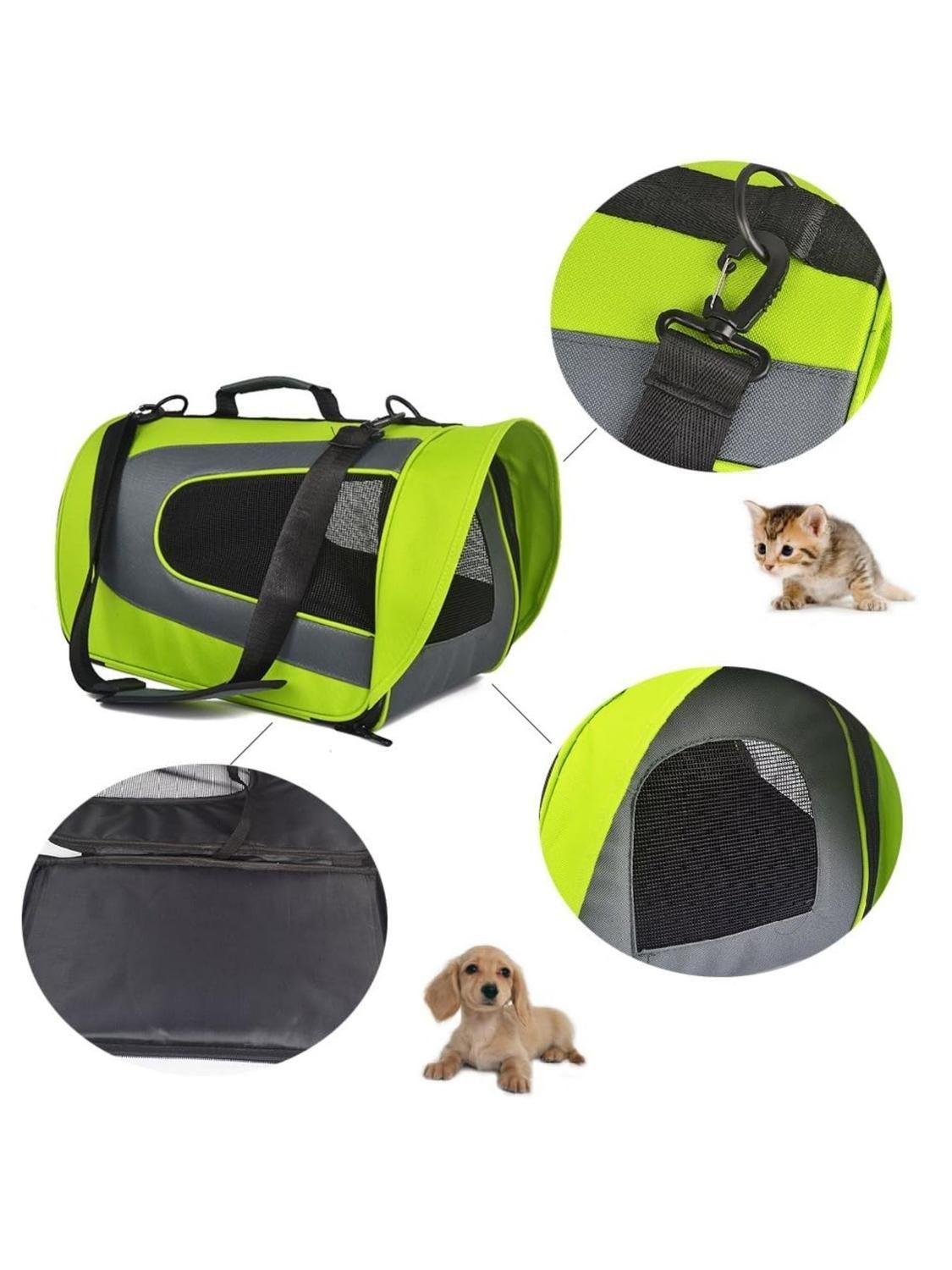 Bolso Transportador Mascotas Cabina Avión 48x28x23 cm-2